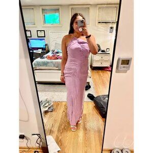 Suboo Purple One Shoulder Slip Cocktail Maxi Dress Size XS